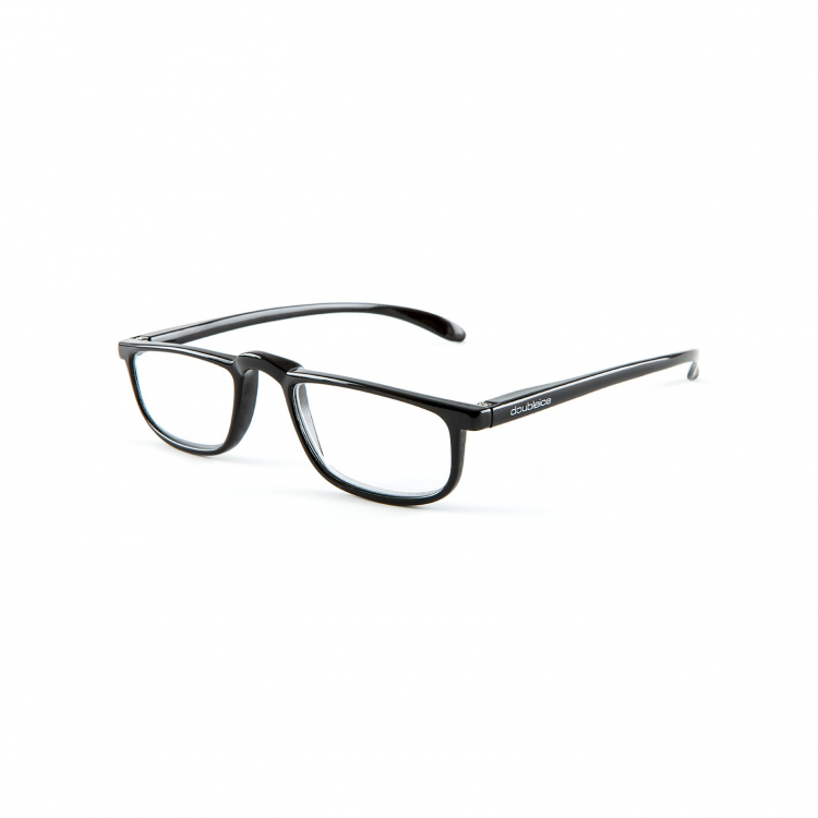 First-Class Reading Glasses Shiny Black