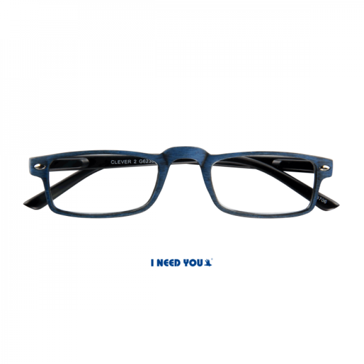 I Need You Clever 2 blue reading glasses