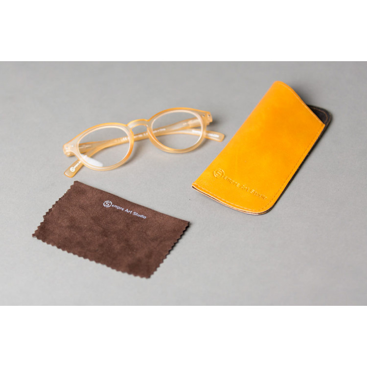Sempre Art Design Ettore Mustard matt reading glasses