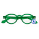 I Need You Doktor unisex limited edition green circular reading glasses