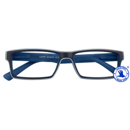 I Need You Capri blue designer reading glasses 