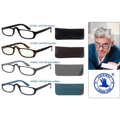 Lektor black half eye designer reading glasses