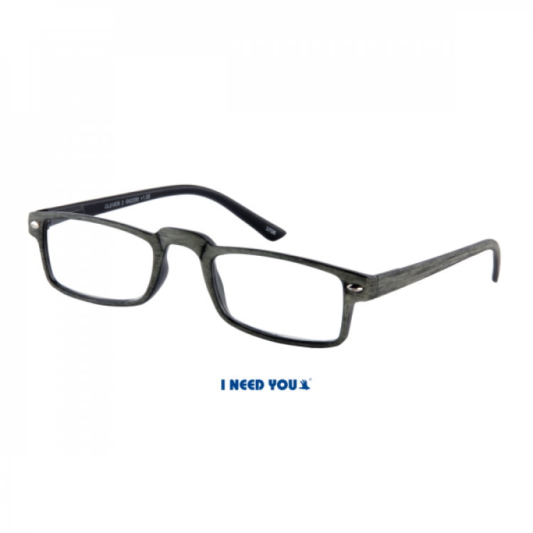 I Need You Clever 2 grey reading glasses
