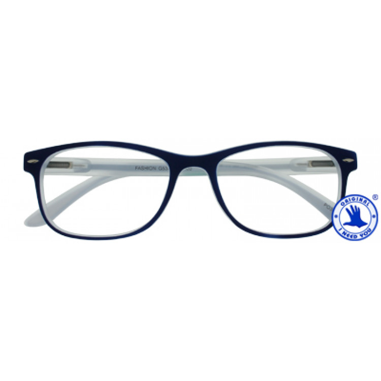 I Need You Fashion blue unisex reading glasses