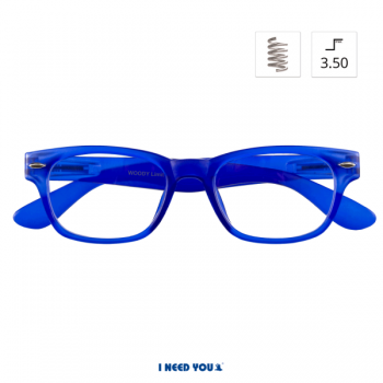 I Need You Woody blue reading glasses