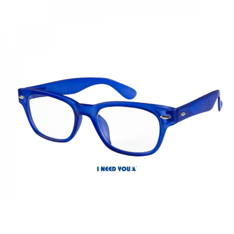 I Need You Woody blue reading glasses