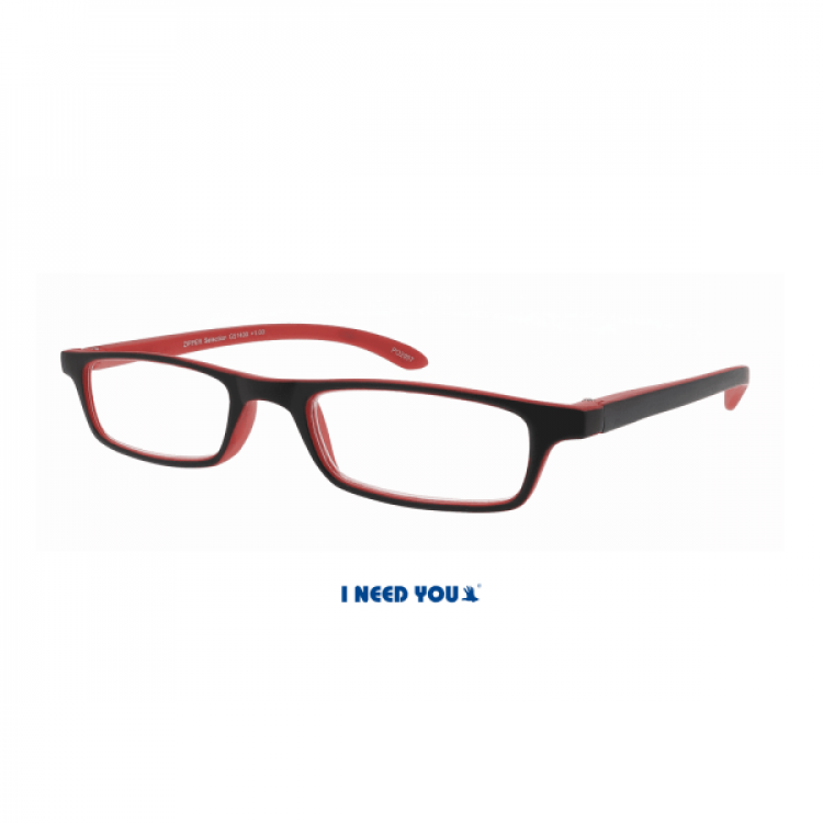 I Need You Zipper selection black red fashion reading glasses