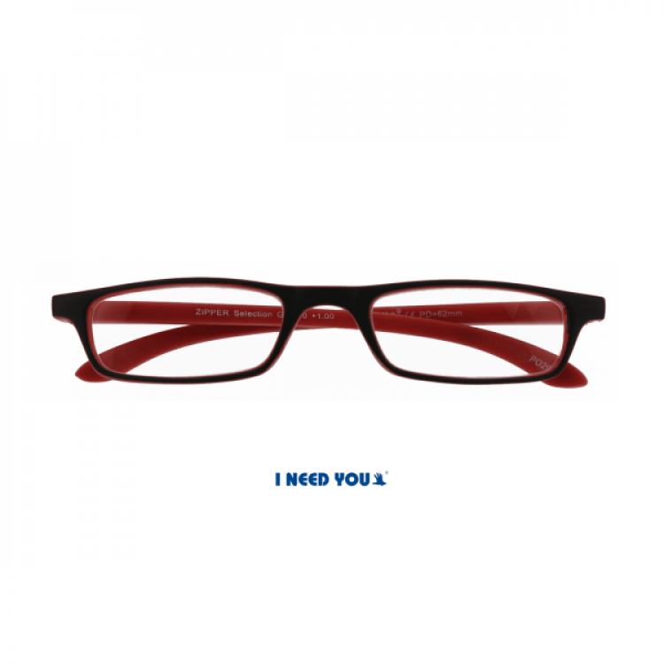 I Need You Zipper selection black red fashion reading glasses