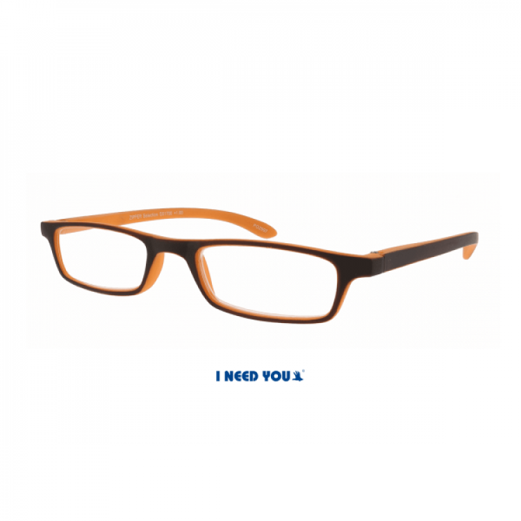 I Need You Zipper selection brown orange fashion reading glasses