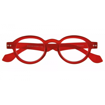 I Need You Doktor red circular reading glasses