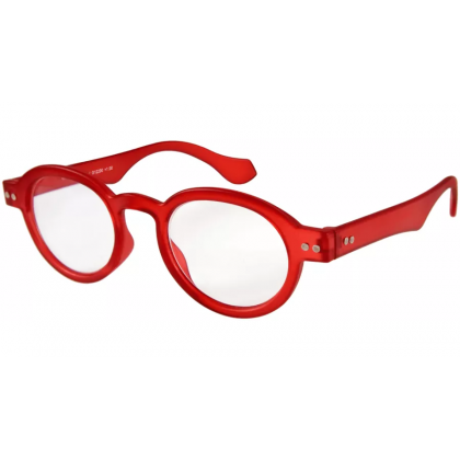 I Need You Doktor red circular reading glasses
