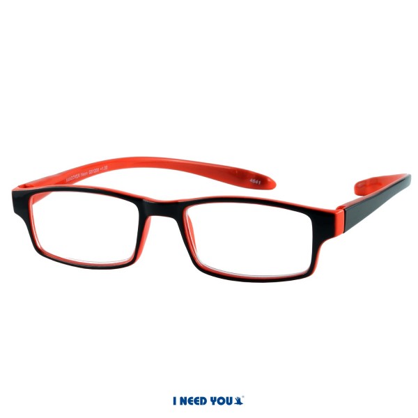 Men`s reading glasses hangover neon orange
